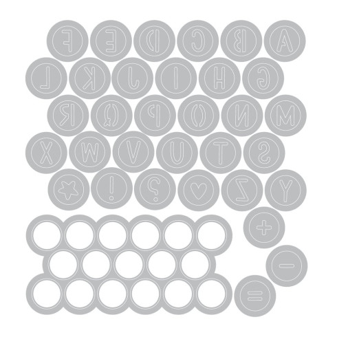 Preview: Sizzix - Stanzschablone "Alphabet Beads" Thinlits Craft Dies by Letters by Shells
