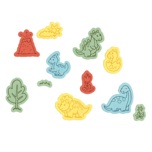 Sizzix - Stempelset & Stanzschablone "Dinosaur Adventures" Kid Create Clear Stamps Set & Framelits Die