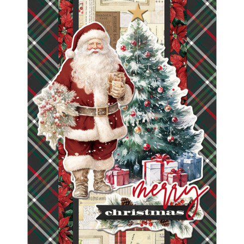 Simple Stories - Simple Vintage Old-Fashioned Christmas - Simple Cards Kit 12x12 Inch
