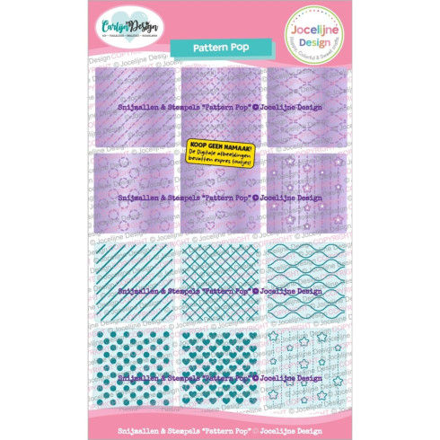 Carlijn Design - Bundel "Pattern Pop" Stempel & Stanzschablone