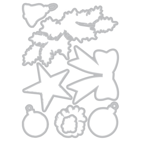 Preview: Sizzix - Stanzschablone & Stempelset "Build a Wreath" Thinlits Craft Dies & Clear Stamps by by 49 & Market