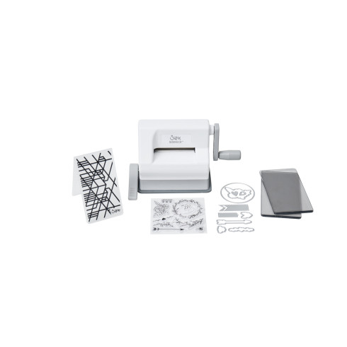 Sizzix - "Sidekick Starter Kit "White & Gray" – Stanz- und Prägemaschine"
