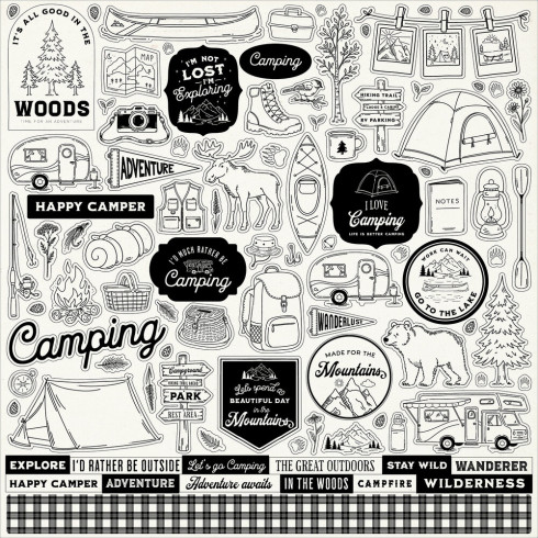 Carta Bella - Designpapier "Great Outdoors" Collection Kit 12x12 Inch - 12 Bogen