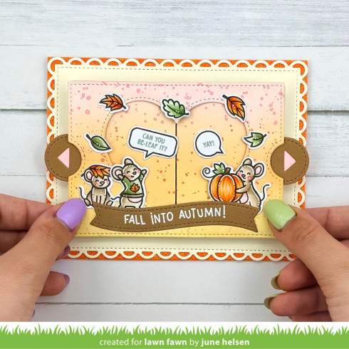 Lawn Fawn - Stempelset "Fall Mice" Clear Stamp