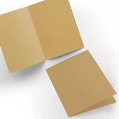 Doppelkarte - Faltkarte 230g/m² DIN A5 in recycling siena