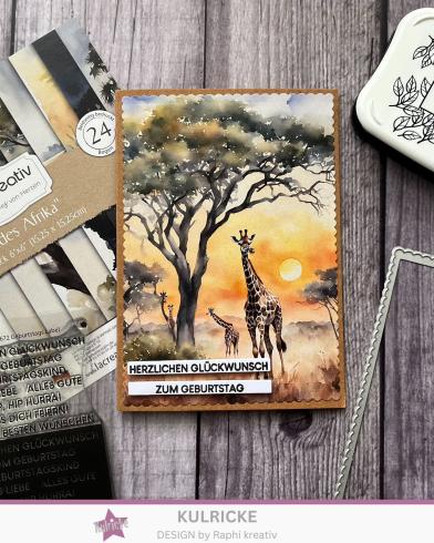 Preview: Kulricke Stempelset "Geburtstags Label" A7 Clear Stamp