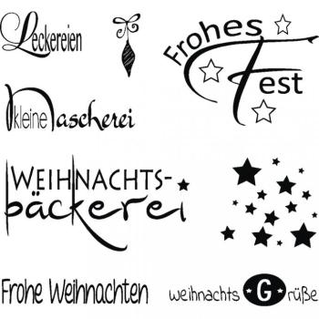 Rayher Clear Stamp Weihnachten 