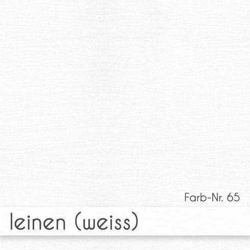 Preview: Passepartoutkarte oval 3-Fach DIN A6 in leinen (weiss)