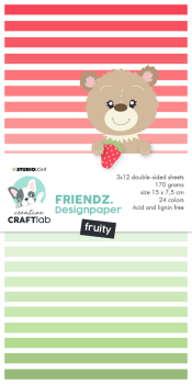 Creative Craft Lab - Studio Light - Paper Pad - Fruity Garden  - Papier Pack 