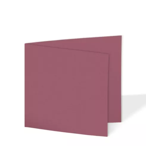 Doppelkarte - Faltkarte quadratisch 15x15cm, 250g/m² in himbeere