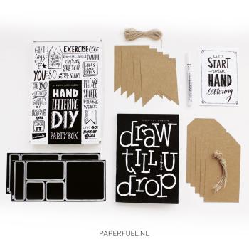 DIY Handlettering "Partybox" | Lettering Set | Worksheets | Vorlagen | Kalligraphie | Geschenkset