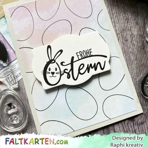 Preview: Kulricke Stempelset "Ostergruß" Clear Stamp