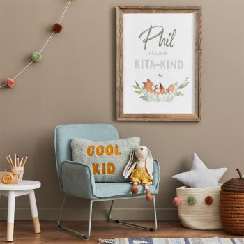 Kita-Kind-Poster "Waldtiere" | Einschulung | Meilensteintafel | Geschenk 1. Geburtstag | Personalisiertes Geschenk