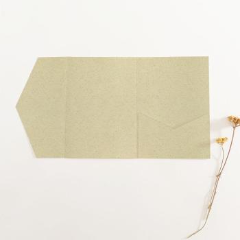 Pocketfold-Karte B6 Recycling "Graskarton" Exklusiv Line