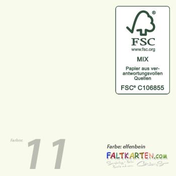 Cardstock - Bastelpapier 240g/m² DIN A4 in elfenbein