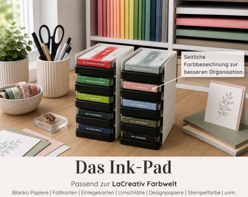 Preview: LaCreativ Ink-Pad – Stempelkissen schwarz