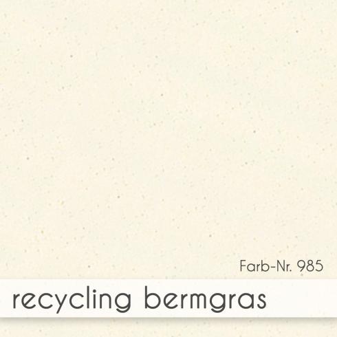 Passepartoutkarte mit rechteckigem Ausschnitt und Briefumschlag, DIN C6 in recycling bermgras