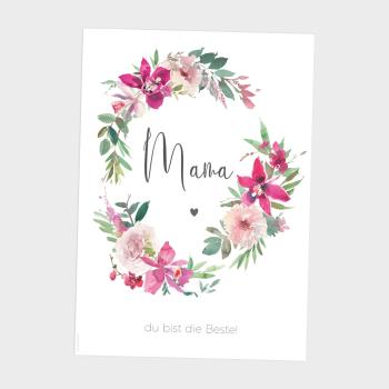 Spruchposter "Elegant Orchid" | Geschenkidee | Personalisiert  | Muttertag | Wanddeko