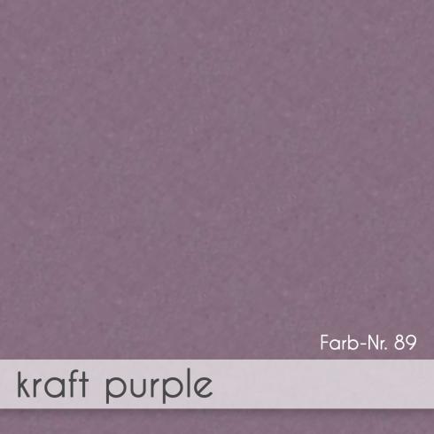 Preview: Passepartoutkarte oval 3-Fach DIN A6 in kraft purple