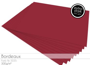 Cardstock - Bastelpapier 300g/m²  DIN A4 in bordeaux