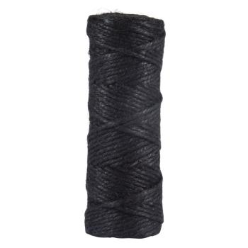 Rayher Jutegarn, 4fach, 3,5mm °, schwarz, Spule 50m 