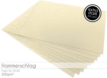Cardstock - Bastelpapier 300g/m²  DIN A4 in hammerschlag
