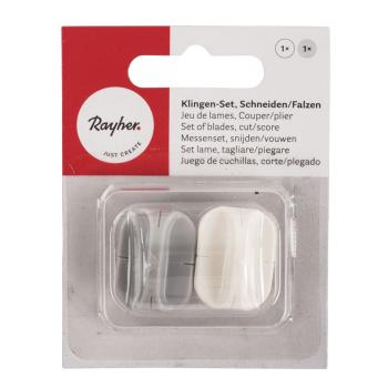 Rayher Klingen-Set, 2-teilig, Schneiden Falzen, SB-Blister 2Stück