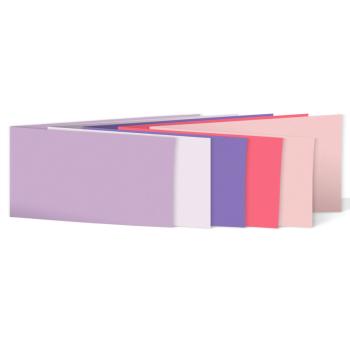 Sortiment "Rosatöne" 25x Faltkarten in 5 Farben DIN Lang - farbig sortiert
