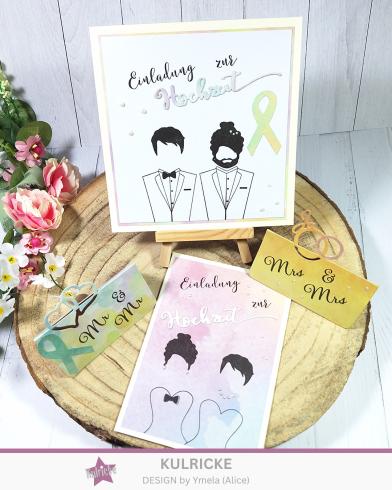 Kulricke Bundle "Pride Hochzeit" inkl. Pastellzauber und 3D Tischkarten-Stanze