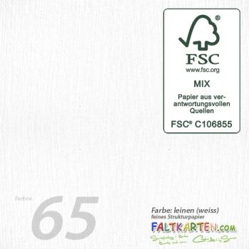 Cardstock - Bastelpapier 240g/m² DIN A4 in leinen (weiss)