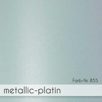 Doppelkarte - Faltkarte 300g/m² DIN A6 quer in metallic platin