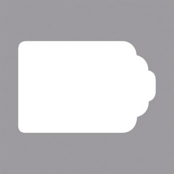 Rayher Motivstanzer Tag, 2,3x1,5cm, (1), SB-Blister 1Stück 