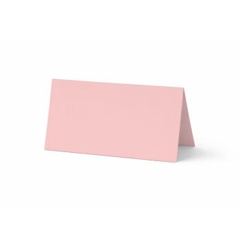 Tischkarte - Platzkarte 9 x 5 cm 240g/m² in babypink