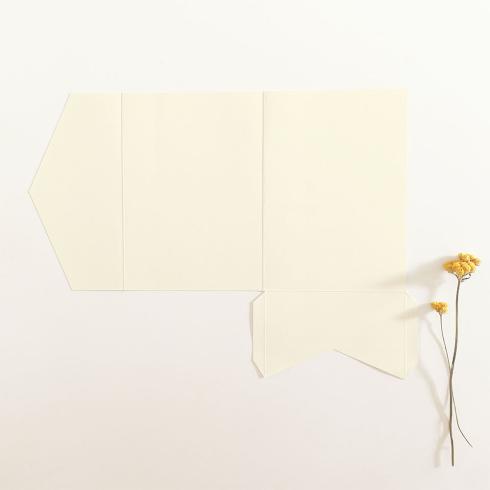 Pocketfold-Karte B6 Struktur-Karton "Struktur Naturell" Exklusiv Line