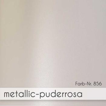 Preview: Altarfalz-Karte quadratisch (14,8x14,8cm) 300g/m² in metallic puderrosa