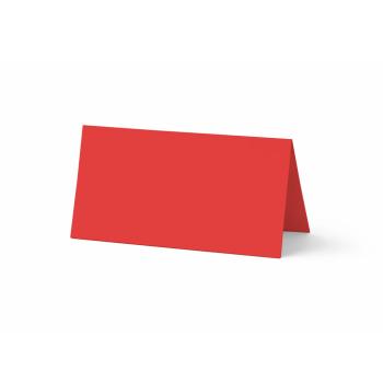 Tischkarte - Platzkarte 9 x 5 cm 240g/m² in rot