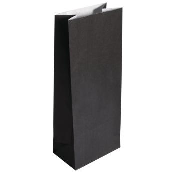 Rayher Papier-Blockbodenbeutel, schwarz, 10x24x6cm, 80g/m², SB-Btl. 25Stück 