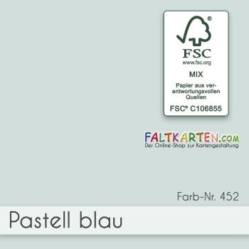 Cardstock - Bastelpapier 240g/m² DIN A4 in pastell-blau