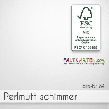 Cardstock "Metallic" - Bastelpapier 250g/m² DIN A4 in perlmutt schimmer