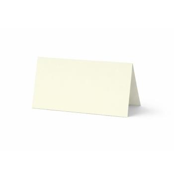 Tischkarte - Platzkarte 9 x 5 cm 240g/m² in hellcreme