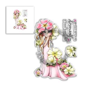 Polkadoodles Stempel "Primrose Darling Bud" Clear Stamp