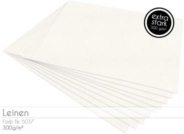 Cardstock - Bastelpapier 300g/m²  DIN A4 in leinen