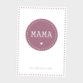 Spruchposter "Dots" | Geschenkidee | Personalisiert  | Muttertag | Wanddeko