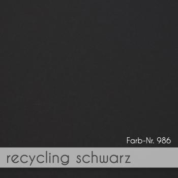 Tischkarte - Platzkarte 9 x 5 cm 270g/m² in recycling schwarz