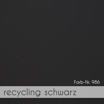 Preview: Trippelkarte - Leporello 270g/m² DIN B6 3-Fach in recycling schwarz