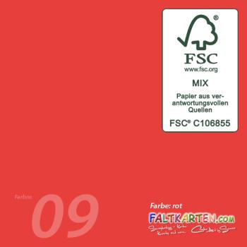 Cardstock 12"x24"  240g/m² (30,5 x 61cm) in rot