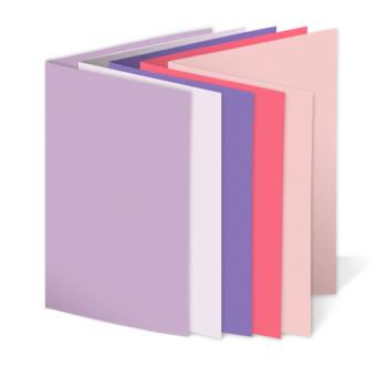 Sortiment "Rosatöne" 25x Faltkarten in 5 Farben DIN B6 - farbig sortiert