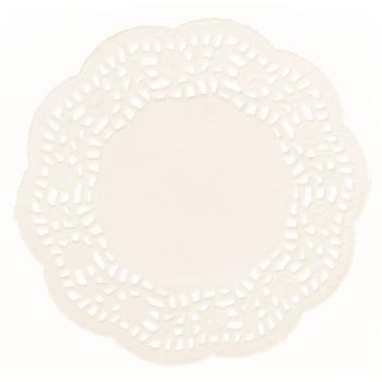 Rayher Spitzenpapier Rund, 11cm °, creme, SB-Btl 40Stück 