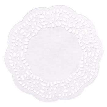 Rayher Spitzenpapier Rund, 11cm °, weiß, SB-Btl 40Stück 