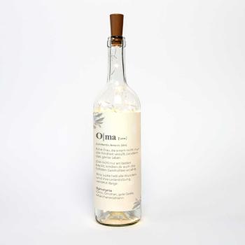 Deko-Glasflasche LED-Lichterkette